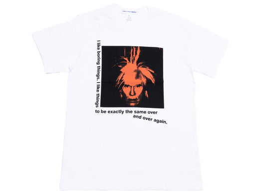 Comme des Garçons SHIRT Andy Warhol Knit T-Shirt in White xld