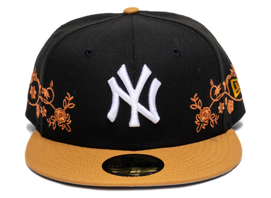 New Era Floral Vine New York Yankees Fitted Hat xld