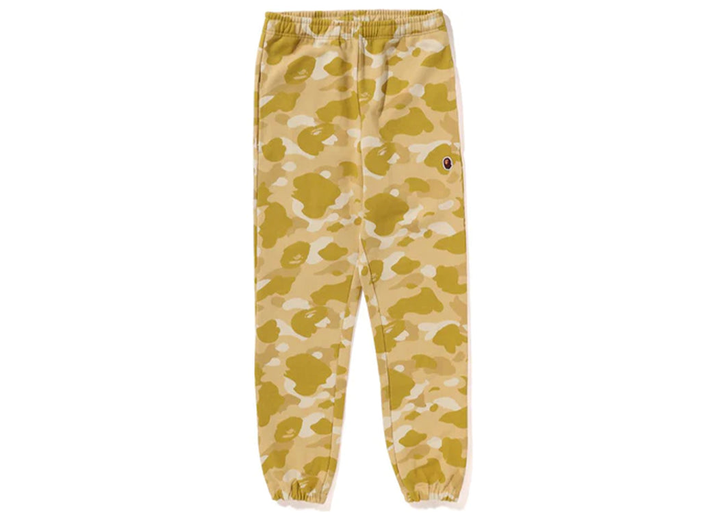 Women's A Bathing Ape Color Camo Sweatpants in Yellow