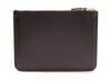 Comme des Garçon Outside Pocket Zip Pouch in Brown