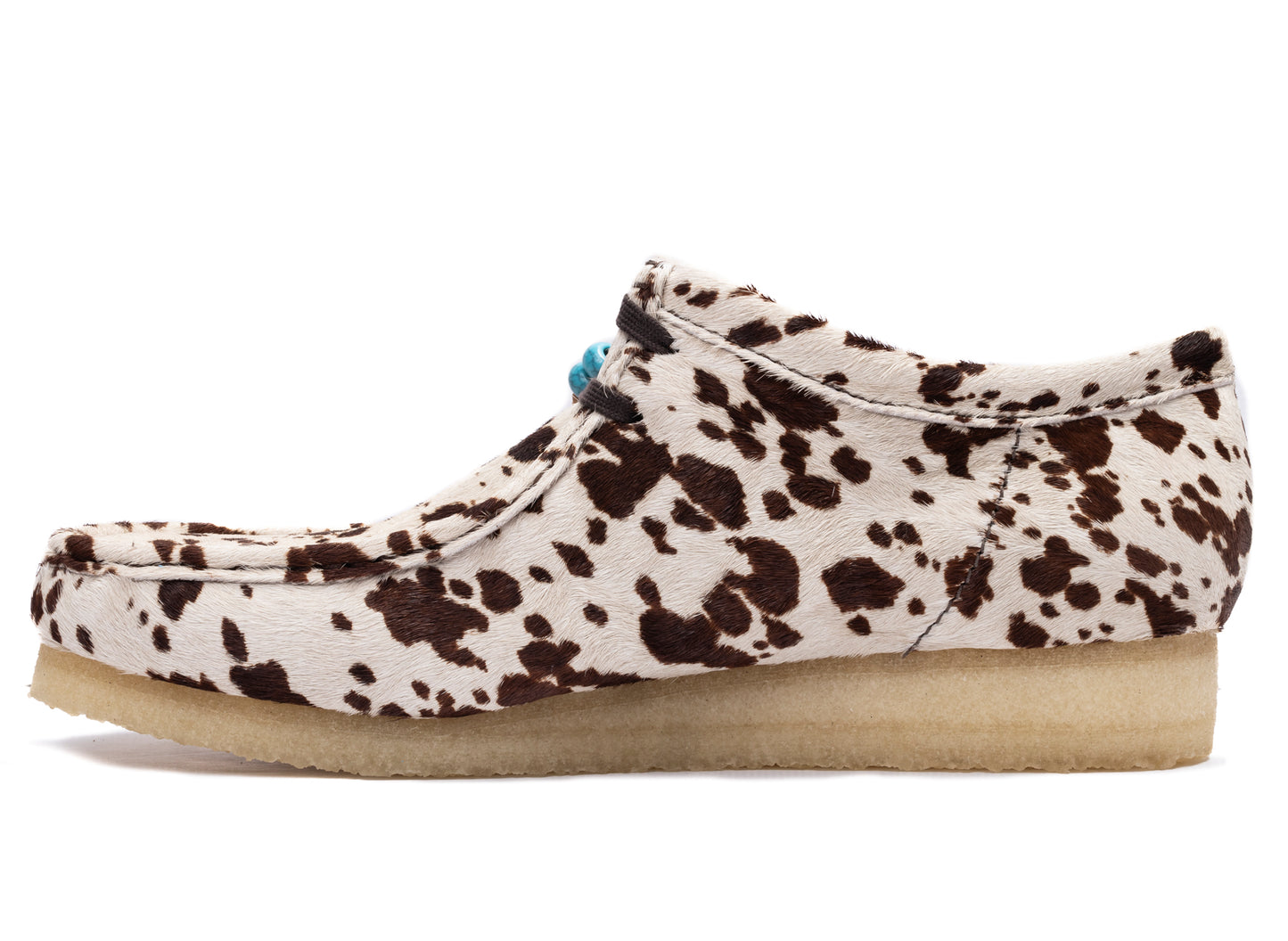Clarks x Blanche Yu Wallabee in Brown Cow Print