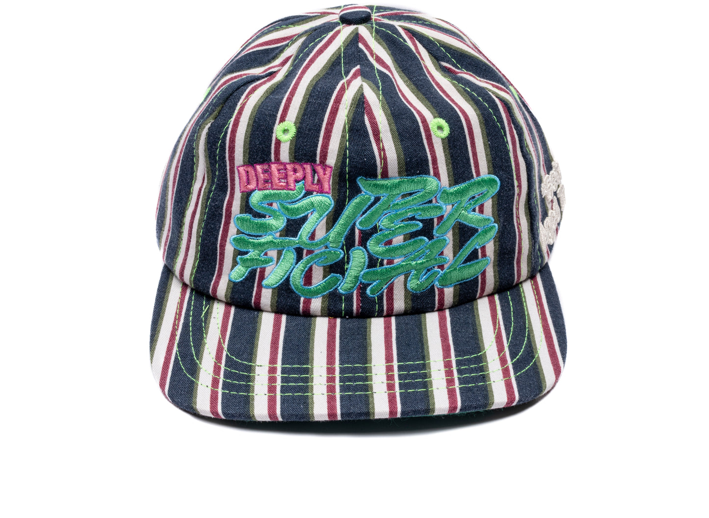 Better With Age Deep Reconstructed Button Down Hat in multi-color, one-of-one handmade unisex cap