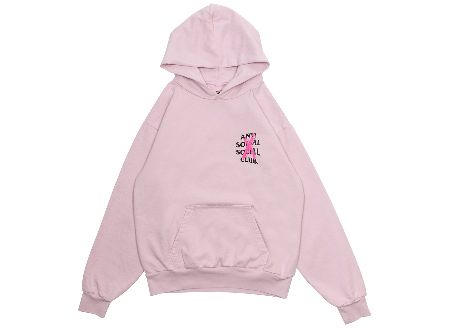 Anti Social Social Club Made in USA Cancelled Hoodie in Pink