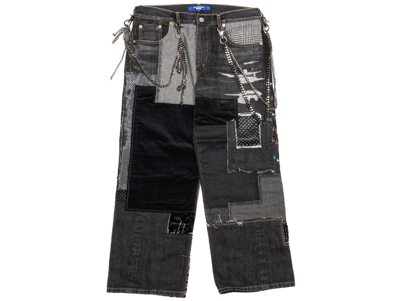 Junya Watanabe MAN Cotton Pants in Black Mix