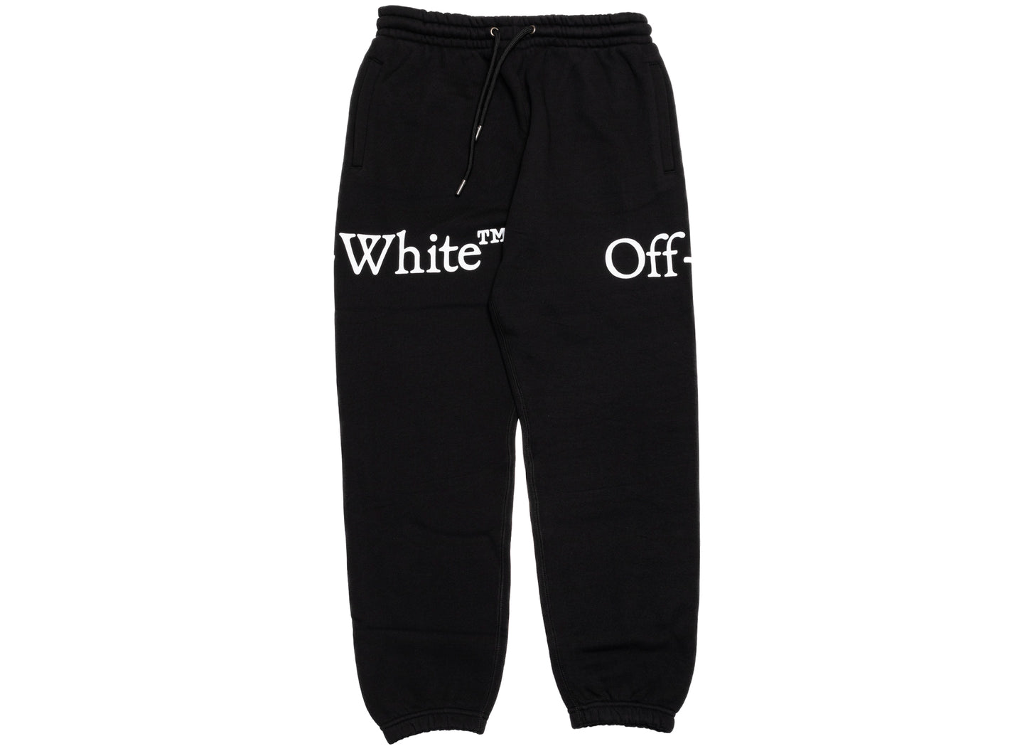 OFF-WHITE Bookish Scarf Cuffed Sweatpant in Black