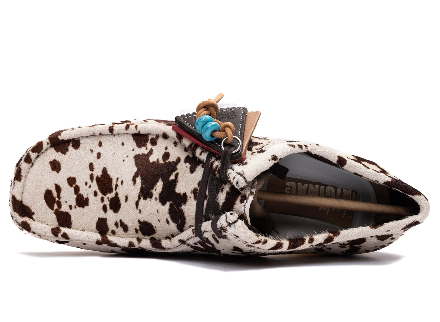 Clarks x Blanche Yu Wallabee in Brown Cow Print