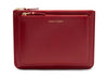 Comme des Garçon Outside Pocket Zip Pouch in Red