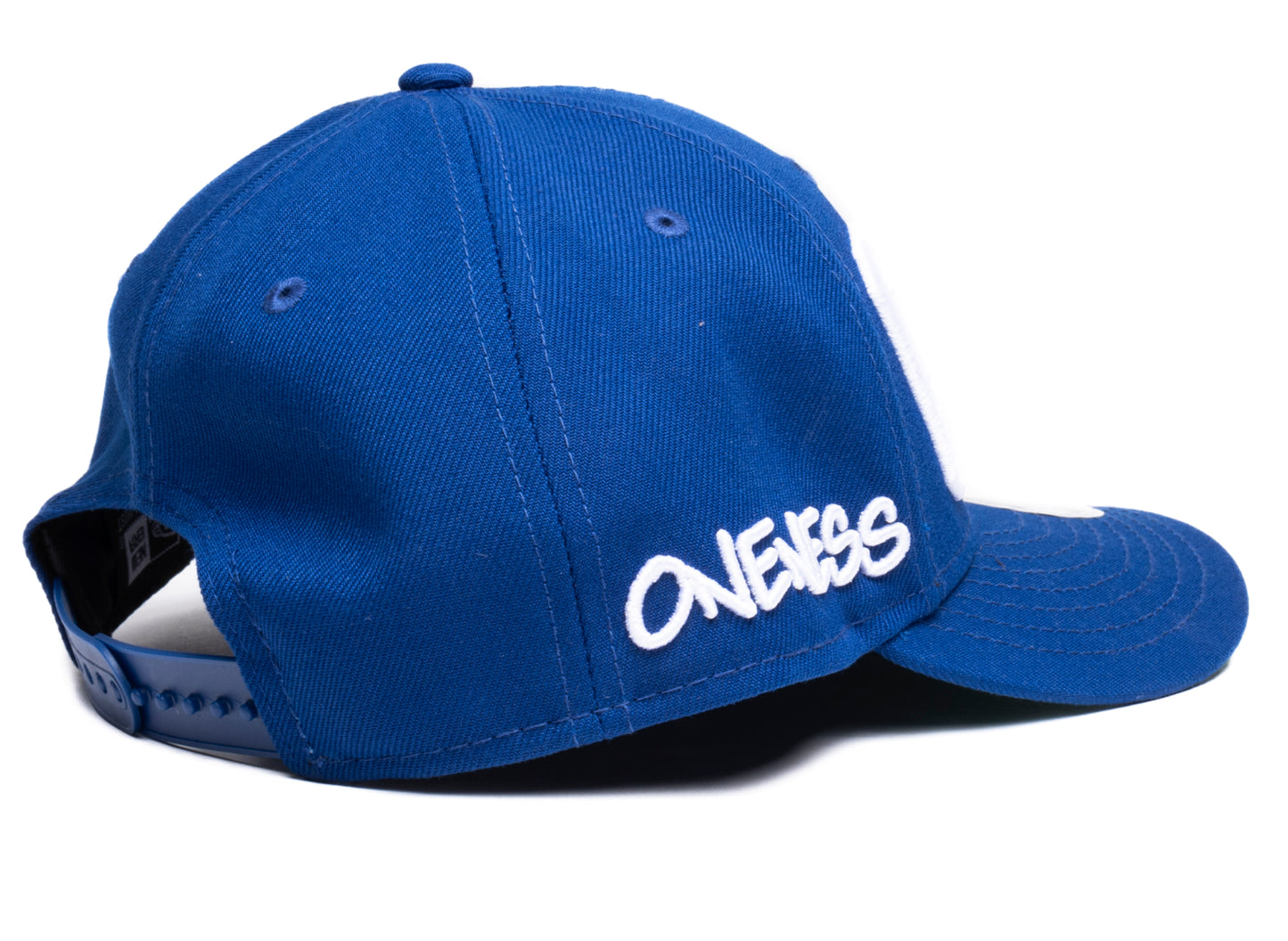 Oneness x New Era Snapback CATS Hat in Royal Blue/White