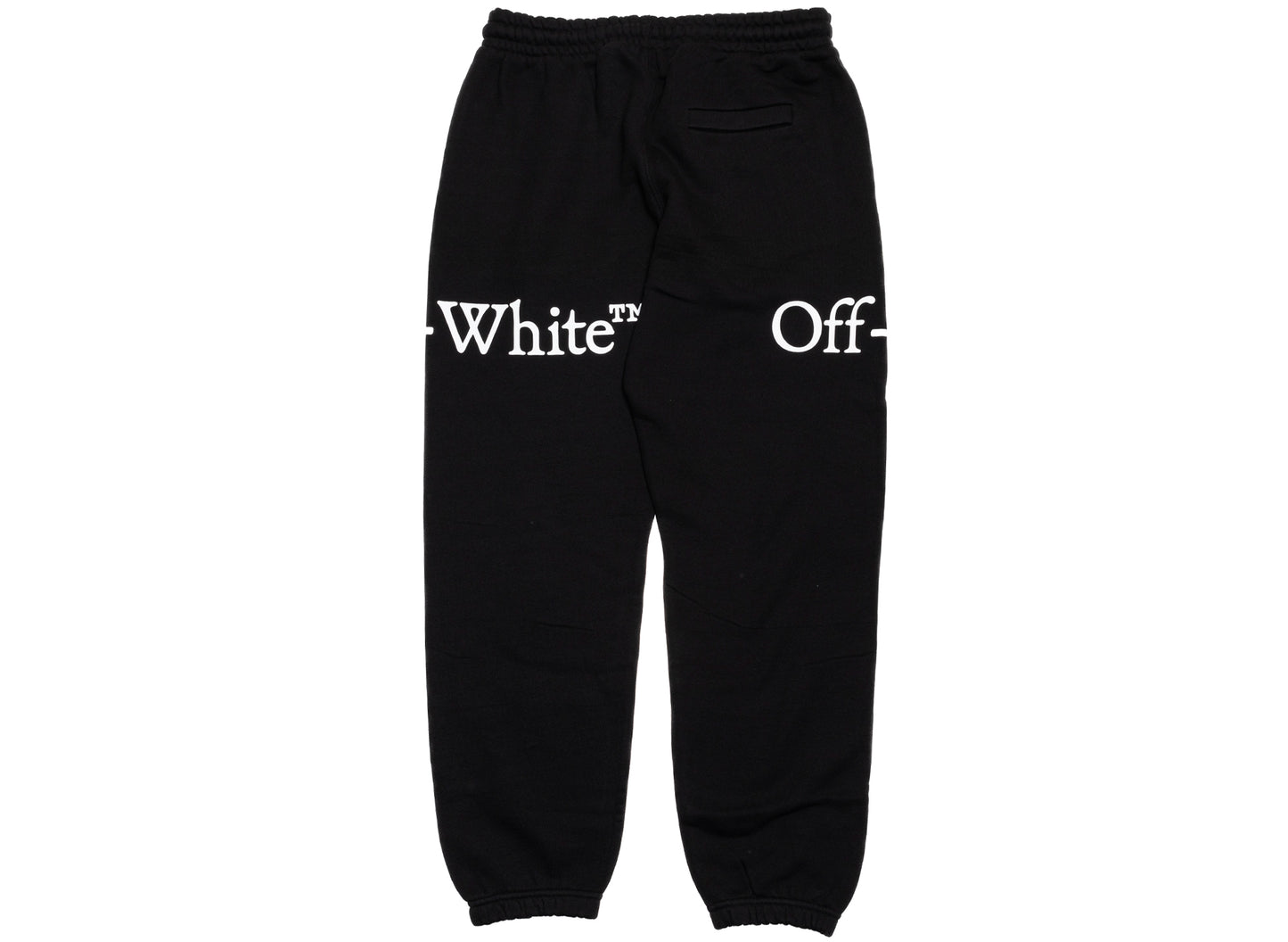 OFF-WHITE Bookish Scarf Cuffed Sweatpant in Black