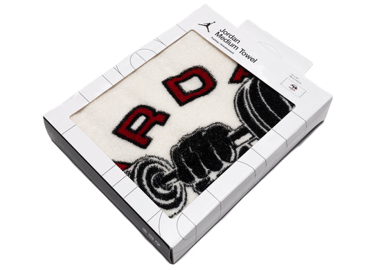 Jordan Space Jam Medium Training Towel in White / Black