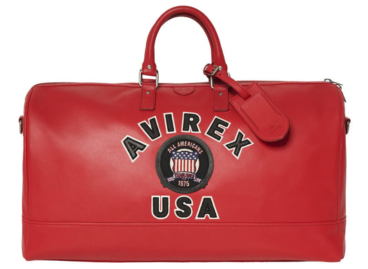 Avirex Icon Duffle Bag in Salvage Red xld