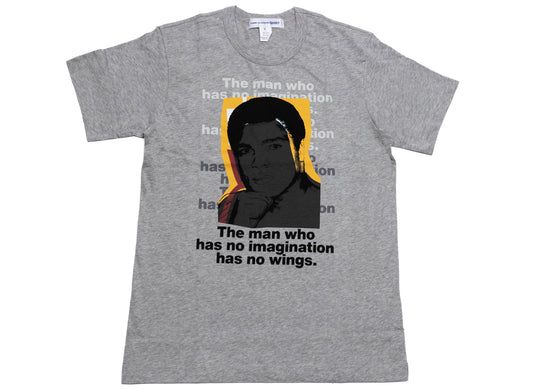 Comme des Garçons SHIRT Muhammed Ali Knit T-Shirt in Grey xld