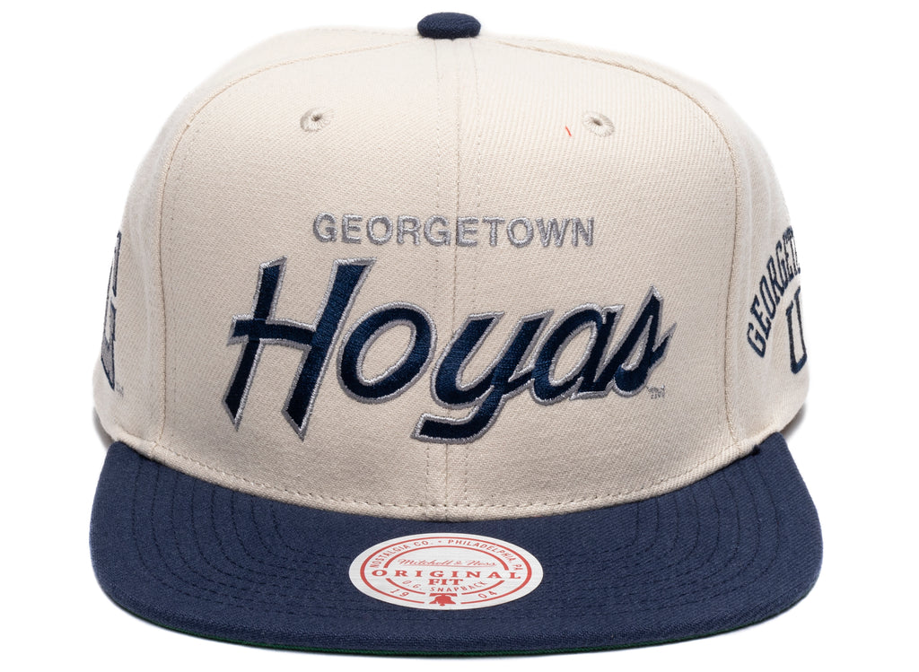 Mitchell & Ness NCAA Just Don Cream Georgetown Snapback