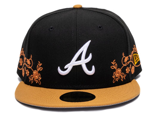New Era Floral Vine Atlanta Braves Fitted Hat xld