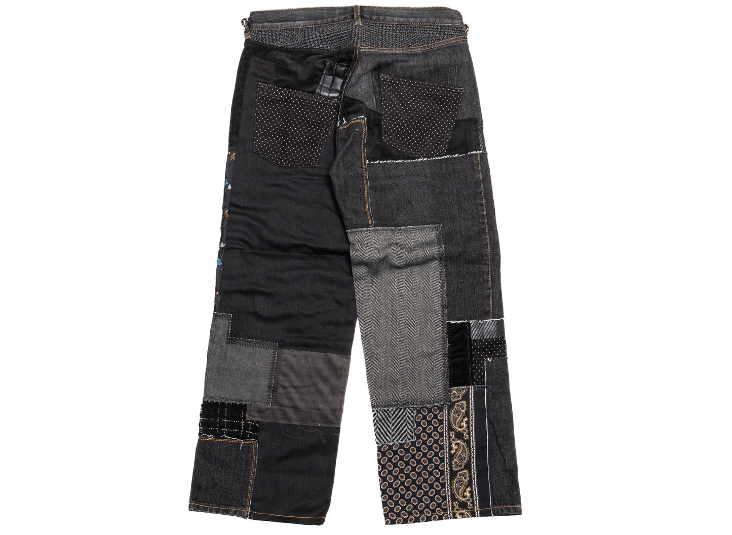 Junya Watanabe MAN Cotton Pants in Black Mix