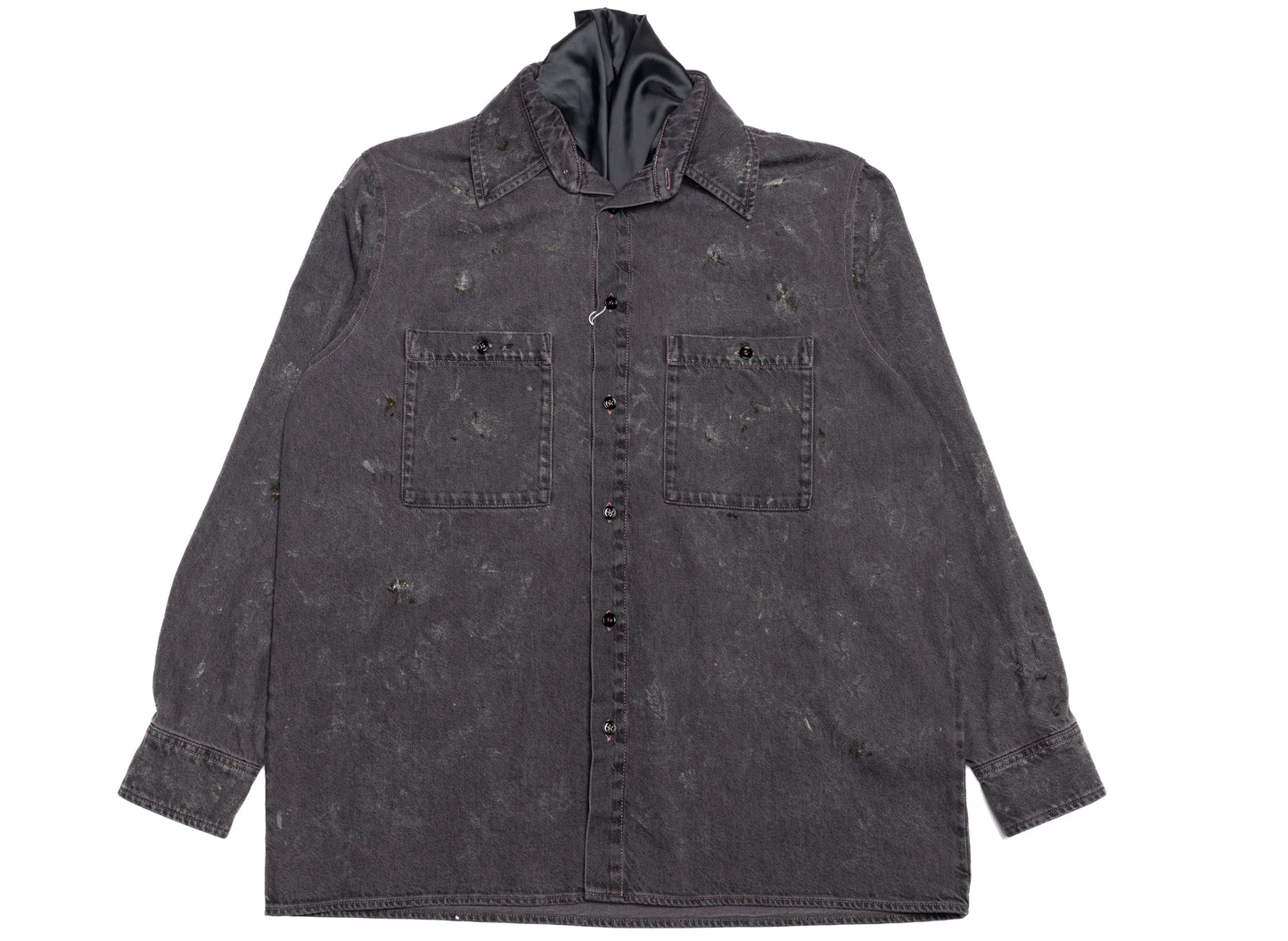 Maison Margiela MM6 Long-Sleeved Shirt in Washed Blue