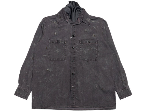 Maison Margiela MM6 Long-Sleeved Shirt in Washed Blue