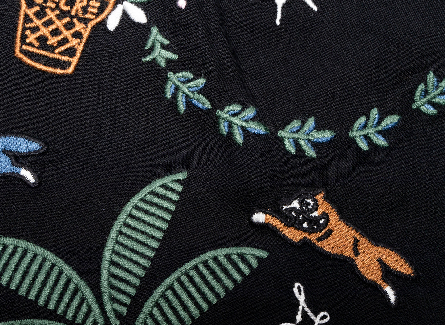 Ice Cream The Palms Woven Cropped Shirt