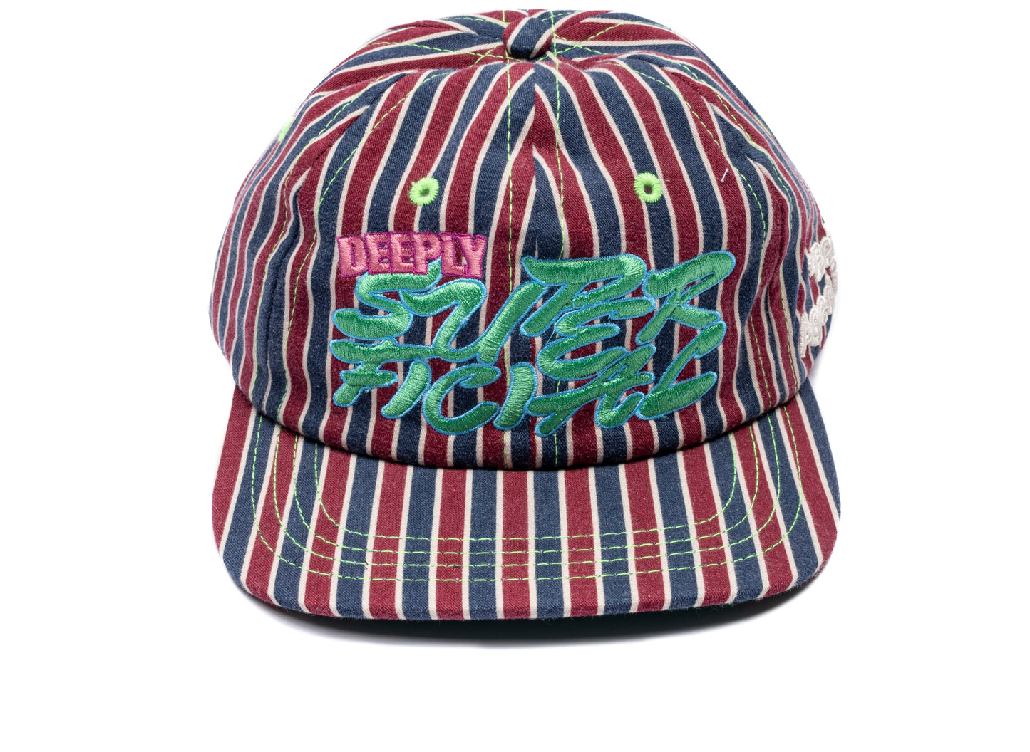 Better With Age Deep Reconstructed Button Down Hat in multi-color, a handmade one-of-one unisex cap