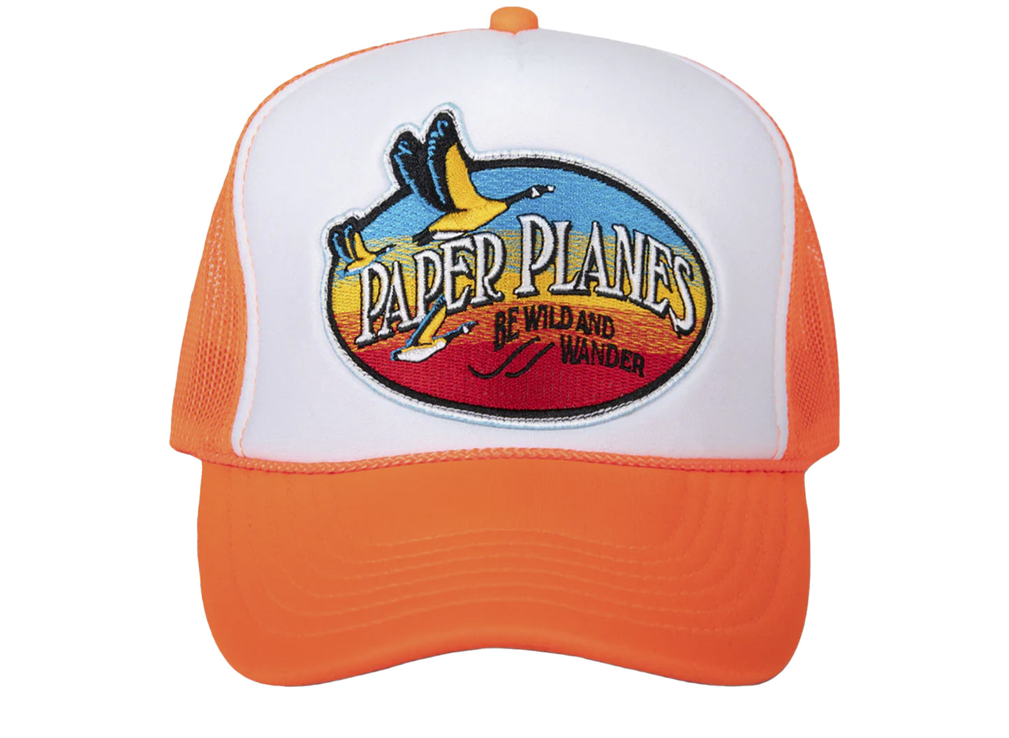 Paper Planes Be Wild and Wander Trucker Hat xld