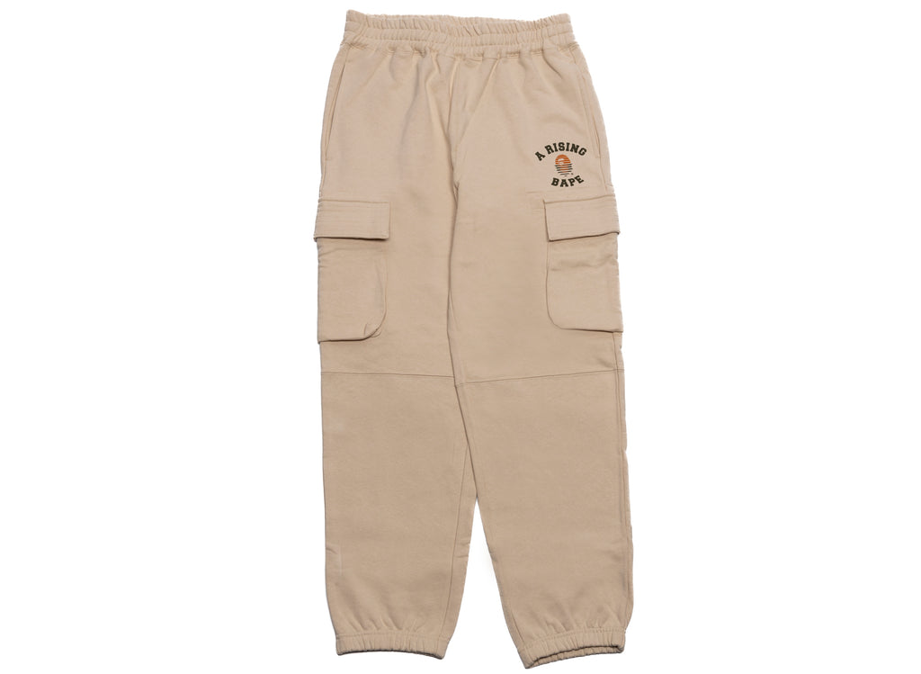A Bathing Ape A Rising Bape Military Sweatpants in Ivory