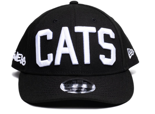 Oneness x New Era Snapback CATS Hat in Black/White