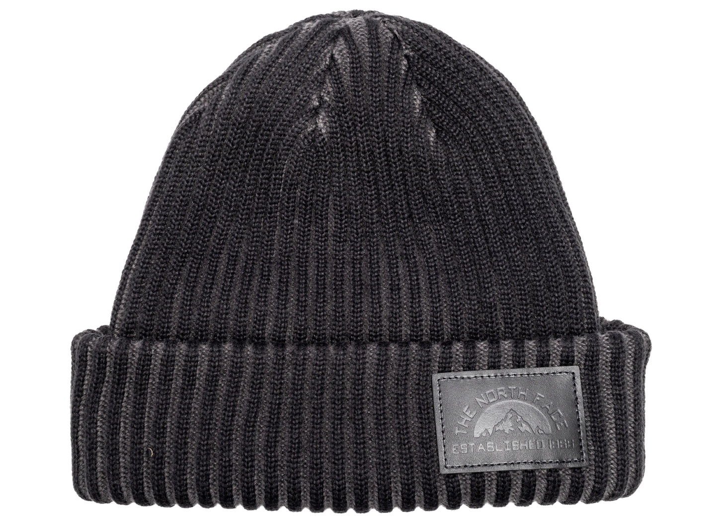 The North Face Salty Lined SE Beanie in TNF Black / Leather