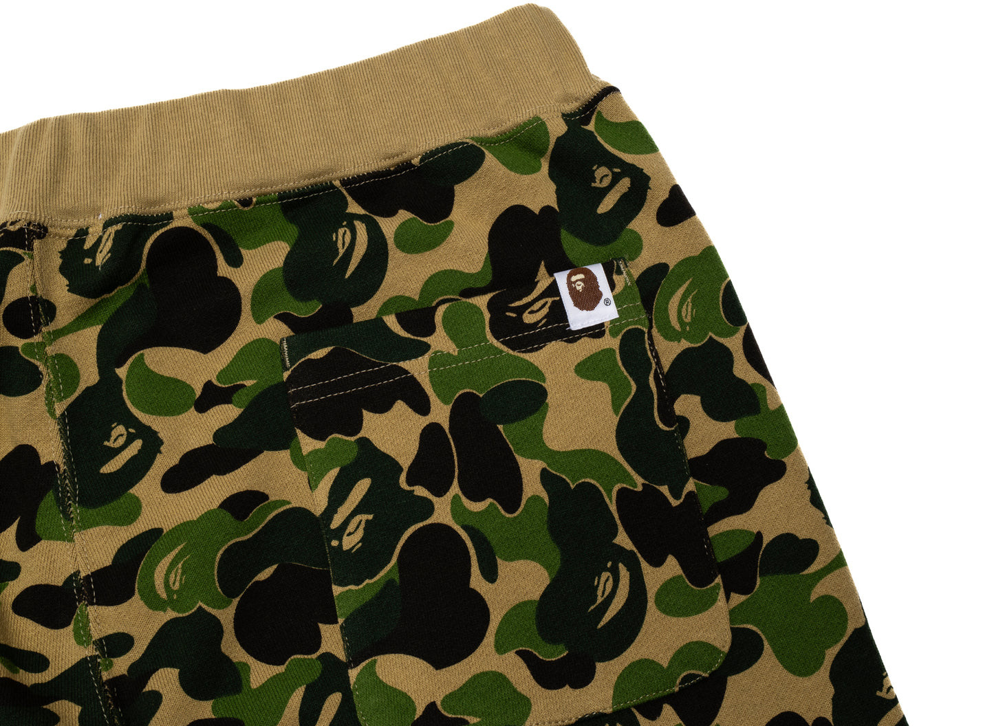 A Bathing Ape ABC Camo Crystal Stone Sweatpants in Green