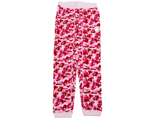 A Bathing Ape ABC Camo Crystal Stone Sweatpants in Pink xld