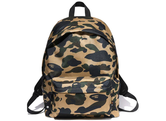 A Bathing Ape 1st Camo Cordura Day Pack in Yellow xld
