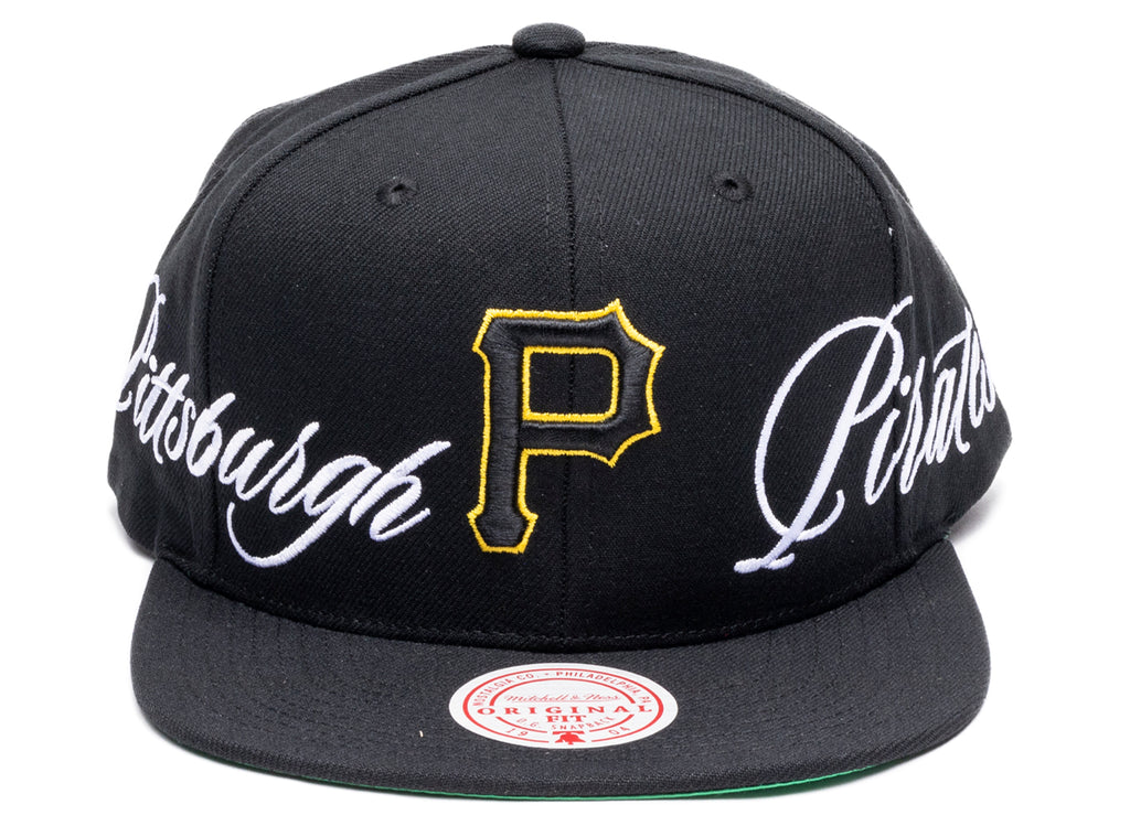 Mitchell & Ness Just Don Lux Script Pirates Snapback Hat
