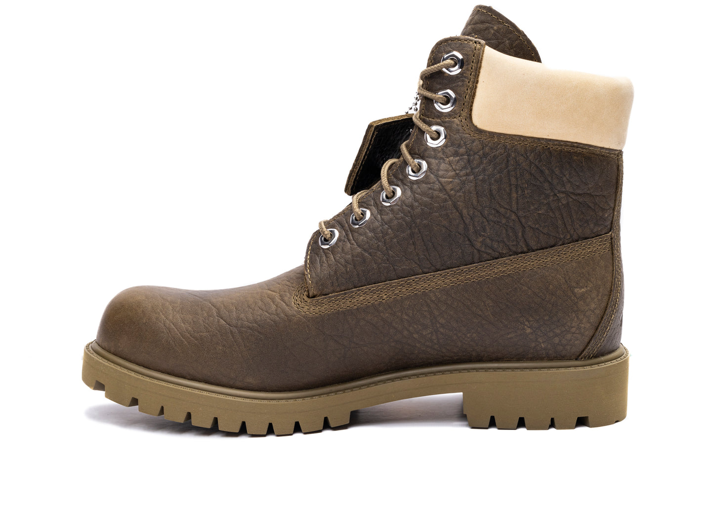 Timberland Heritage 6-Inch GORE-TEX Boot in Olive Full Grain / Light Yellow