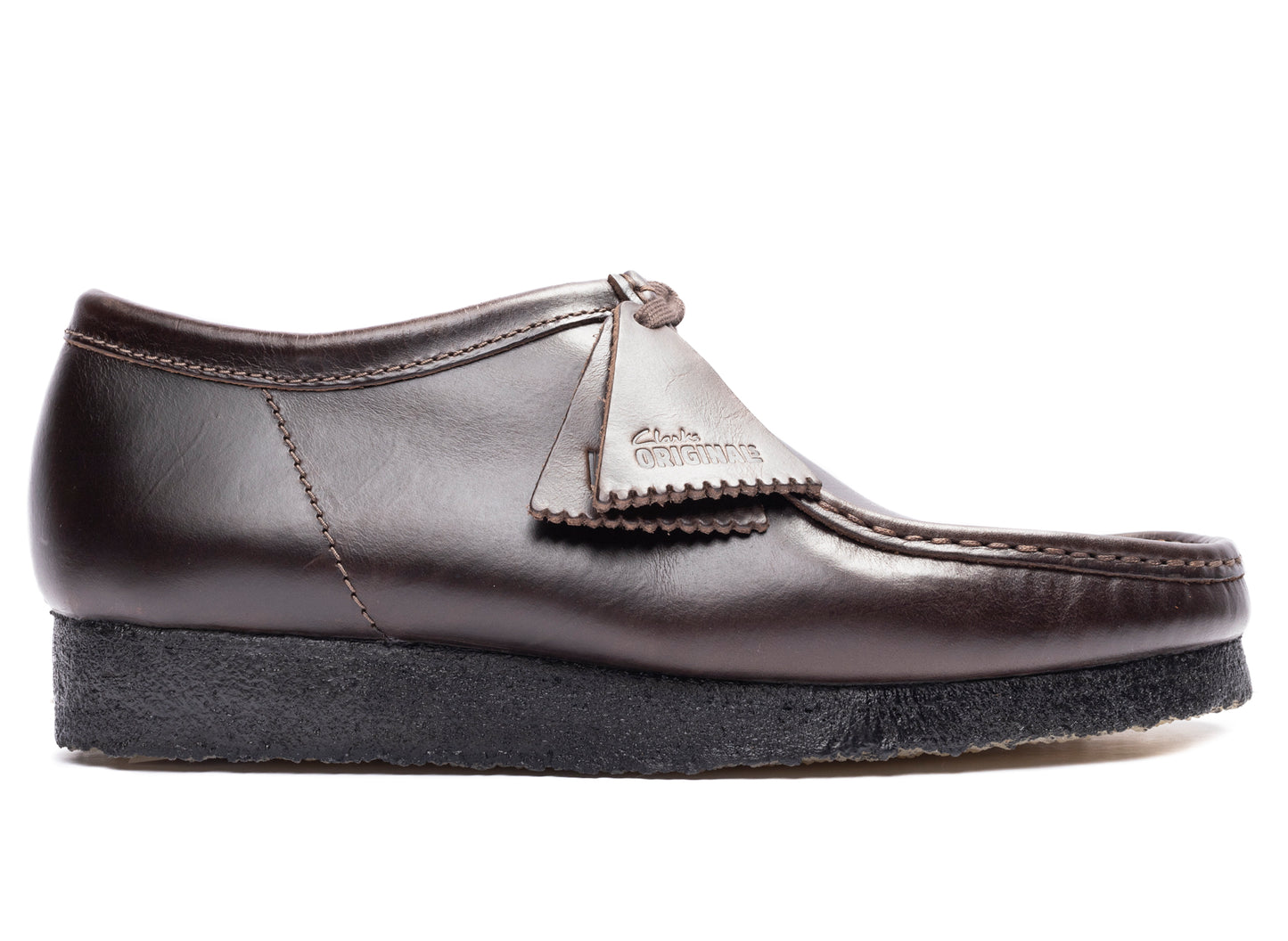 Clarks Wallabee in Black / Brown Leather