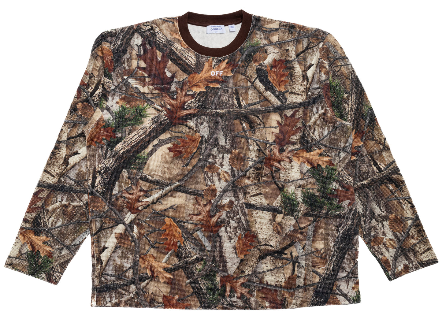 OFF-WHITE Camo Waffle Skate Long Sleeve T-Shirt in Camo