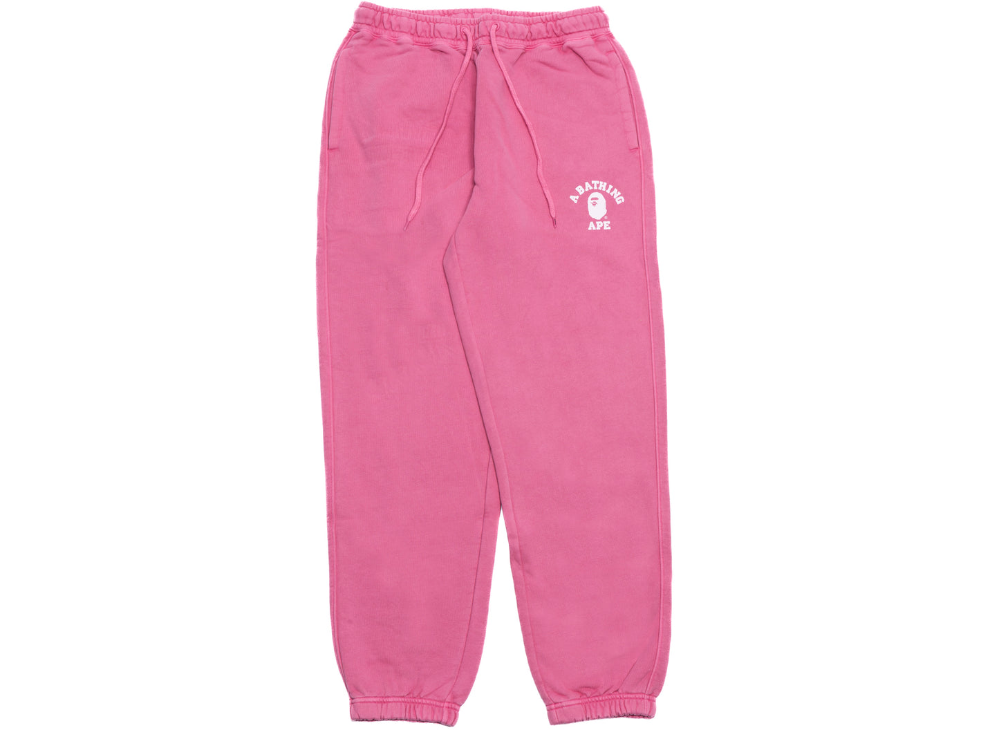 A Bathing Ape College One Point Overdye Pants in Pink