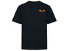 Evisu Pine Pattern Daicock Print Regular Fit T-Shirt in Black