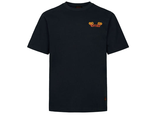 Evisu Pine Pattern Daicock Print Regular Fit T-Shirt in Black
