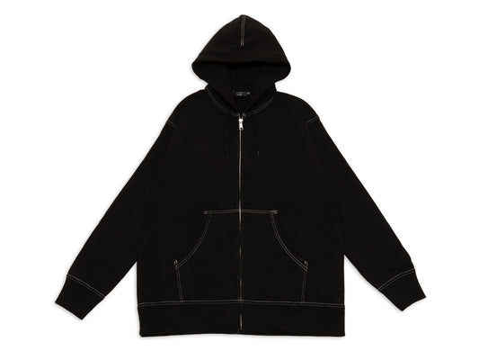 Comme des Garçons HOMME Zip Up Hoodie in Black