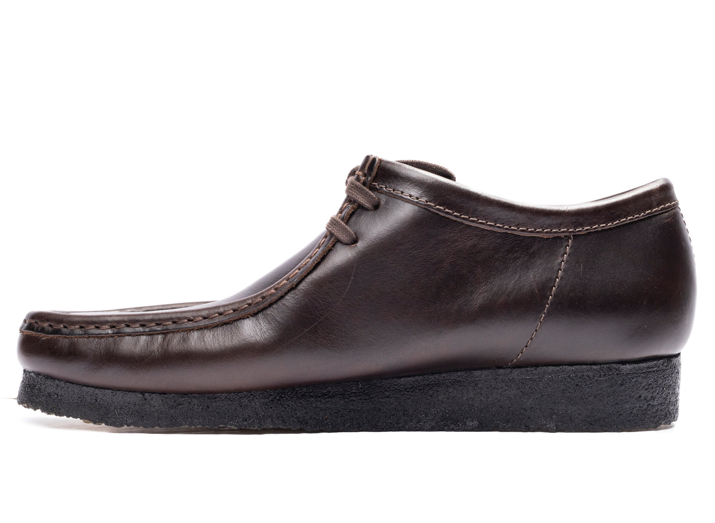 Clarks Wallabee in Black / Brown Leather