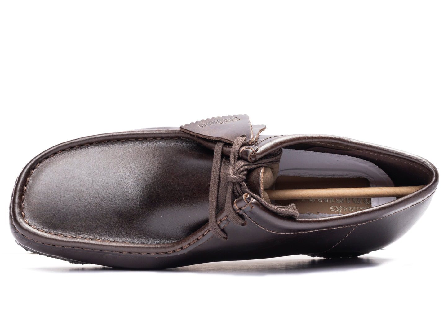 Clarks Wallabee in Black / Brown Leather