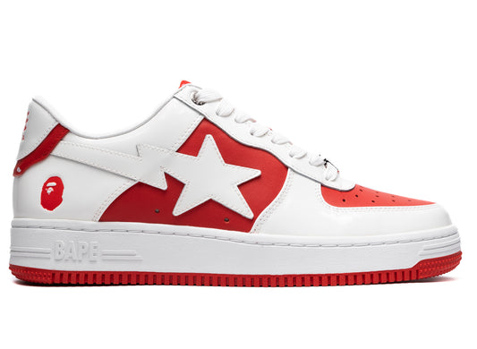 A Bathing Ape Bape Sta #6 in White/Red