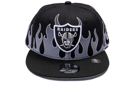 Kid's New Era Flames Las Vegas Raiders 9Fifty Hat