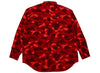 A Bathing Ape Color Camo CPO Shirt in Red