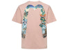 Evisu Pine Pattern Daicock Print Regular Fit T-Shirt in Pink