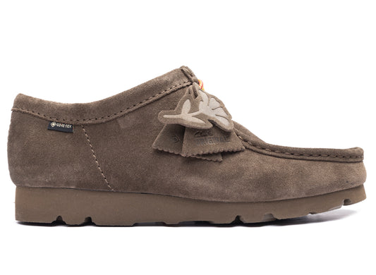 Clarks Wallabee GTX in Dark Olive Suede