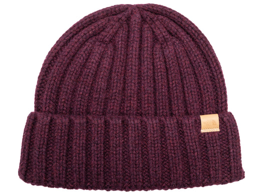 The North Face Merino Wool Beanie in Deep Burgundy
