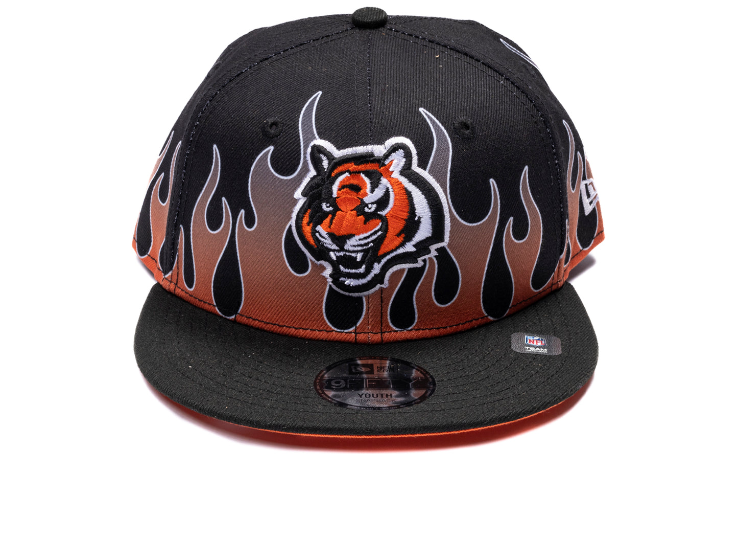 Kid's New Era Flames Cincinnati Bengals 9Fifty Hat
