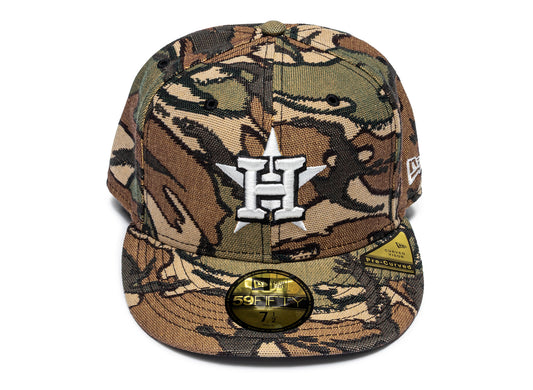 New Era Jacquard Camo Houston Astros Fitted Hat