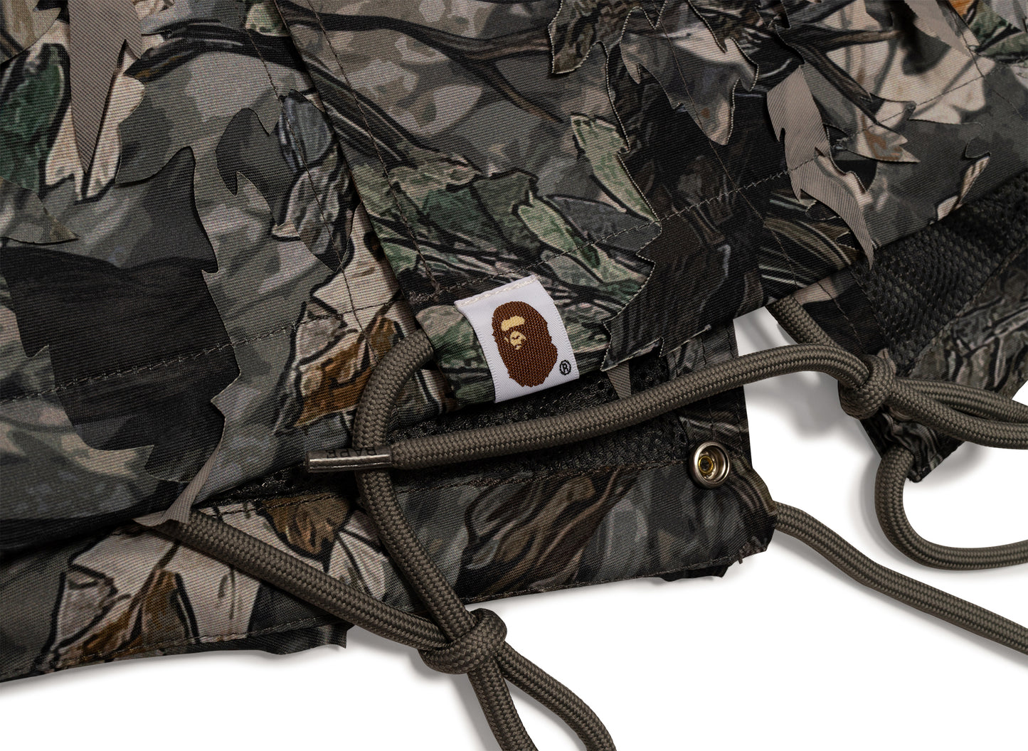 A Bathing Ape Tree Edge Camo Laser Cut M-51 Jacket