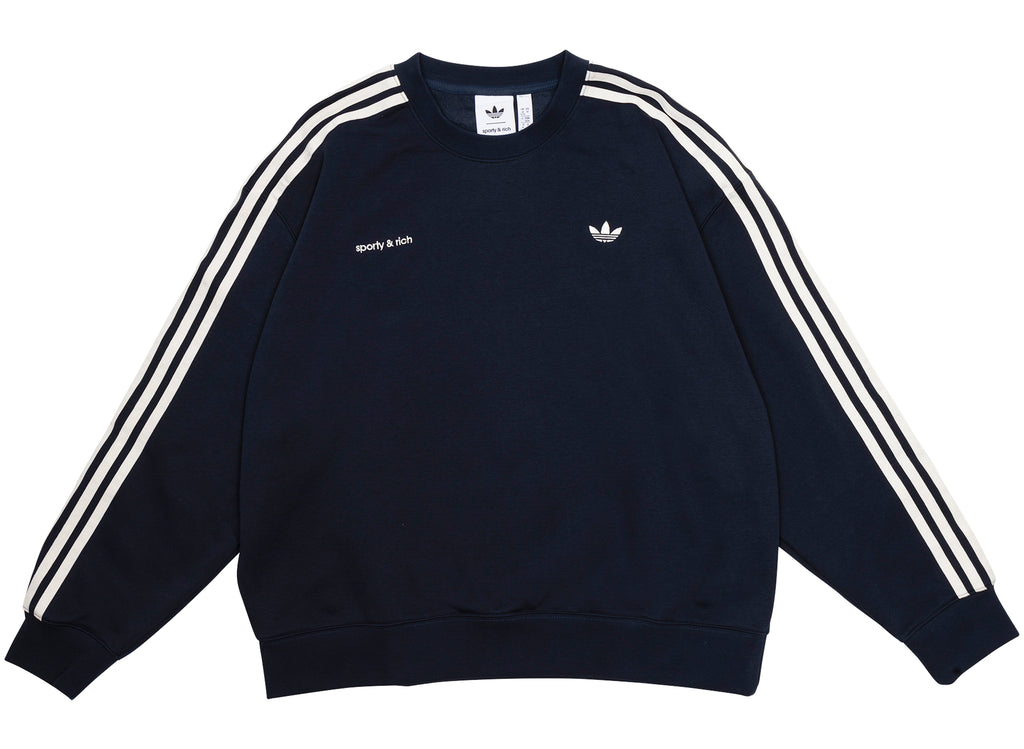 Women's Adidas Sporty & Rich Sweatshirt in Navy
